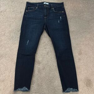Loft Raw Hem Skinny Jean